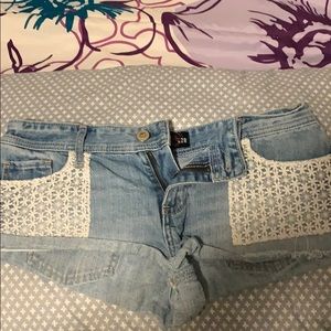 Hollister jean shorts